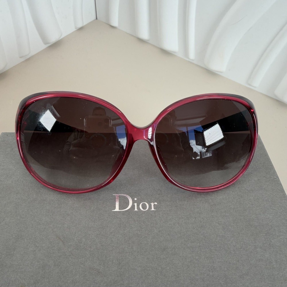 Christian Dior "Coquette" 1/S Sunglasses, Red/Burgundy, Model 064J8